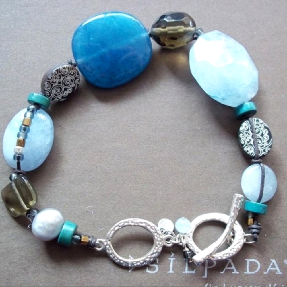 Silpada Sterling Silver Watercolors Bracelet B2240